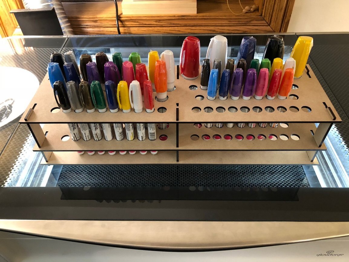 Intra απο ξύλο plywood 3mm-4mm πάχος - Sharpie Holder Δίασταση 30x30 cm Intraeaxys-p7ym6d27