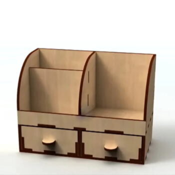 Intra απο ξύλο plywood 3mm-4mm πάχος - Organizer γραφείου με συρτάρια 4mm Δίασταση 30x30 cm Intraeaxys-zo9y6ry7 - Image 1