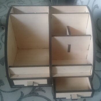 Intra απο ξύλο plywood 3mm-4mm πάχος - Desktop Organizer Desk Storage Rack Κόντρα πλακέ 6mm Δίασταση 30x30 cm Intraeaxys-lopqjvx7 - Image 3