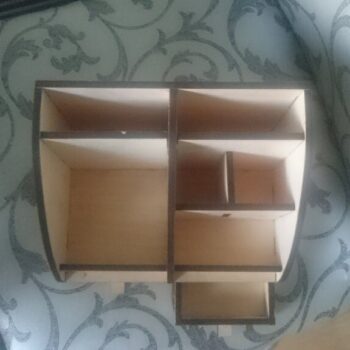 Intra απο ξύλο plywood 3mm-4mm πάχος - Desktop Organizer Desk Storage Rack Κόντρα πλακέ 6mm Δίασταση 30x30 cm Intraeaxys-lopqjvx7 - Image 4