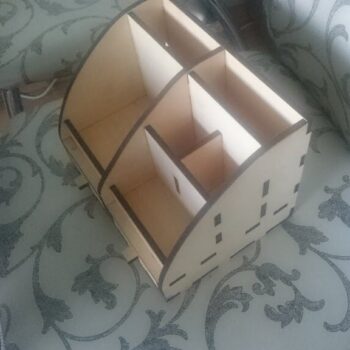 Intra απο ξύλο plywood 3mm-4mm πάχος - Desktop Organizer Desk Storage Rack Κόντρα πλακέ 6mm Δίασταση 30x30 cm Intraeaxys-lopqjvx7 - Image 5