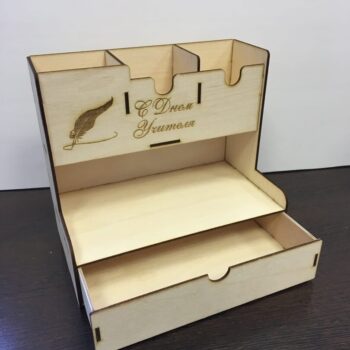 Intra απο ξύλο plywood 3mm-4mm πάχος - Γραφείο Αξεσουάρ γραφείου Οργάνωση θήκης στυλό Κουτί αποθήκευσης Δίασταση 30x30 cm Intraeaxys-ro6y0zn7 - Image 3