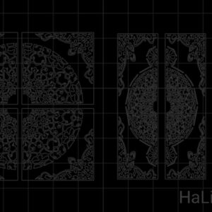 Intra απο ξύλο plywood 3mm-4mm πάχος - Πόρτα με ισλαμικό σχέδιο Δίασταση 30x30 cm Intraeaxys-zo9yj6e7