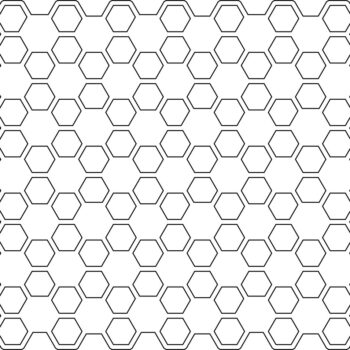 Intra απο ξύλο plywood 3mm-4mm πάχος - Μέλι χτένα διάνυσμα χωρίς ραφή πρότυπο Δίασταση 30x30 cm Intraeaxys-67wlqg31 - Image 1