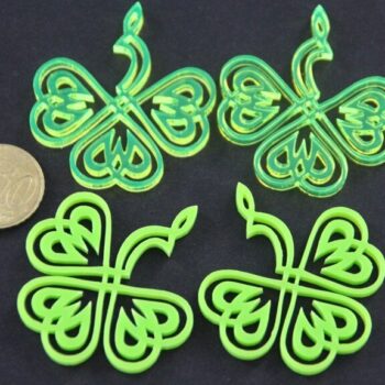 Intra απο ξύλο plywood 3mm-4mm πάχος - Κέλτικο τριφύλλι Δίασταση 30x30 cm Intraeaxys-qomm99po - Image 3