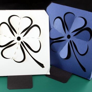 Intra απο ξύλο plywood 3mm-4mm πάχος - Κάρτα τριφύλλι Δίασταση 30x30 cm Intraeaxys-e1gk99mo - Image 1