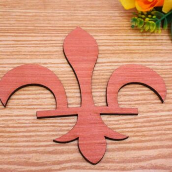 Intra απο ξύλο plywood 3mm-4mm πάχος - Fleur De Lis Wood Cutout Δίασταση 30x30 cm Intraeaxys-joed9gn1 - Image 9
