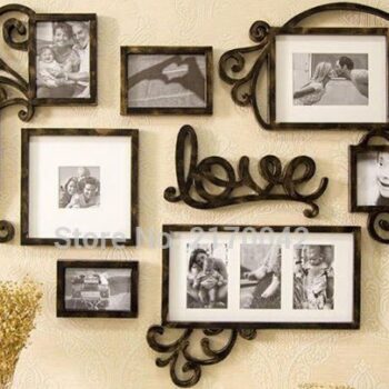 Intra απο ξύλο plywood 3mm-4mm πάχος - Σετ κορνίζας Love Διακοσμητικό τοίχου Δίασταση 30x30 cm Intraeaxys-lopqm557 - Image 1