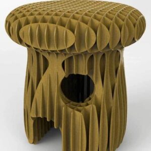 Intra απο ξύλο plywood 3mm-4mm πάχος - Σκαμπό μανιταριών Δίασταση 30x30 cm Intraeaxys-zo9yver7