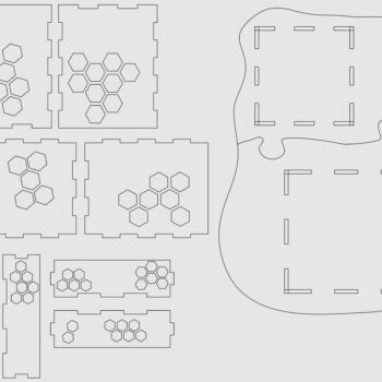 Intra απο ξύλο plywood 3mm-4mm πάχος - Desk Organizer Μολυβοθήκη 3mm Δίασταση 30x30 cm Intraeaxys-voq2v55o - Image 3