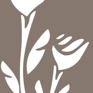 Intra απο ξύλο plywood 3mm-4mm πάχος - Λευκό Άνευ ραφής Floral διάνυσμα Δίασταση 30x30 cm Intraeaxys-075yd8ko