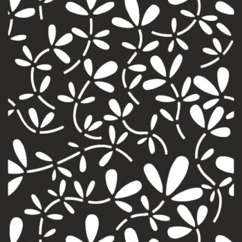 Intra απο ξύλο plywood 3mm-4mm πάχος - Floral μοτίβο οθόνης Δίασταση 30x30 cm Intraeaxys-91jddr41 - Image 1