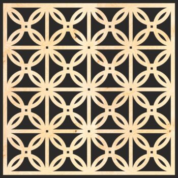 Intra απο ξύλο plywood 3mm-4mm πάχος - Διακοσμητικό σχέδιο με ξύλινες γρίλιες πάνελ Δίασταση 30x30 cm Intraeaxys-075yzw0o - Image 1