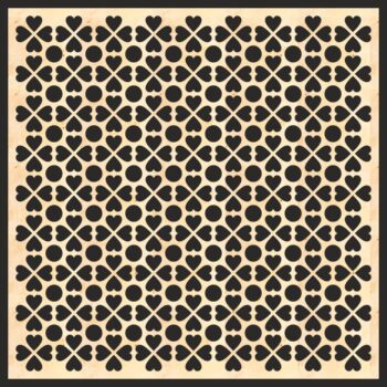 Intra απο ξύλο plywood 3mm-4mm πάχος - Διακοσμητικό μοτίβο πλακέτας πάνελ γρίλιας Δίασταση 30x30 cm Intraeaxys-yon0pl27 - Image 1