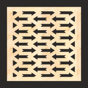 Intra απο ξύλο plywood 3mm-4mm πάχος - Μοτίβο διακοσμητικής οθόνης από MDF Δίασταση 30x30 cm Intraeaxys-51rr2e31