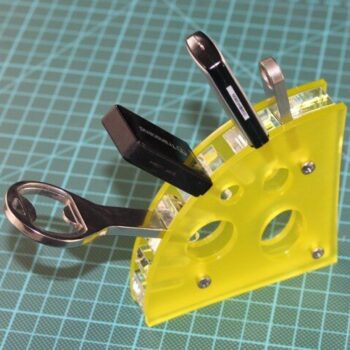 Intra απο ξύλο plywood 3mm-4mm πάχος - Θήκη USB Flash Drives Cheese Δίασταση 30x30 cm Intraeaxys-078ykkmo - Image 1