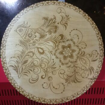 Intra απο ξύλο plywood 3mm-4mm πάχος - Διακοσμητικό σχέδιο χάραξης με λέιζερ Δίασταση 30x30 cm Intraeaxys-91jd48l1 - Image 1