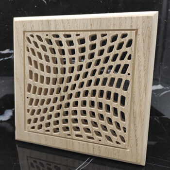 Intra απο ξύλο plywood 3mm-4mm πάχος - Τετράγωνο ξύλινο σχέδιο ψησταριάς αερισμού Δίασταση 30x30 cm Intraeaxys-pok3yxd7 - Image 1