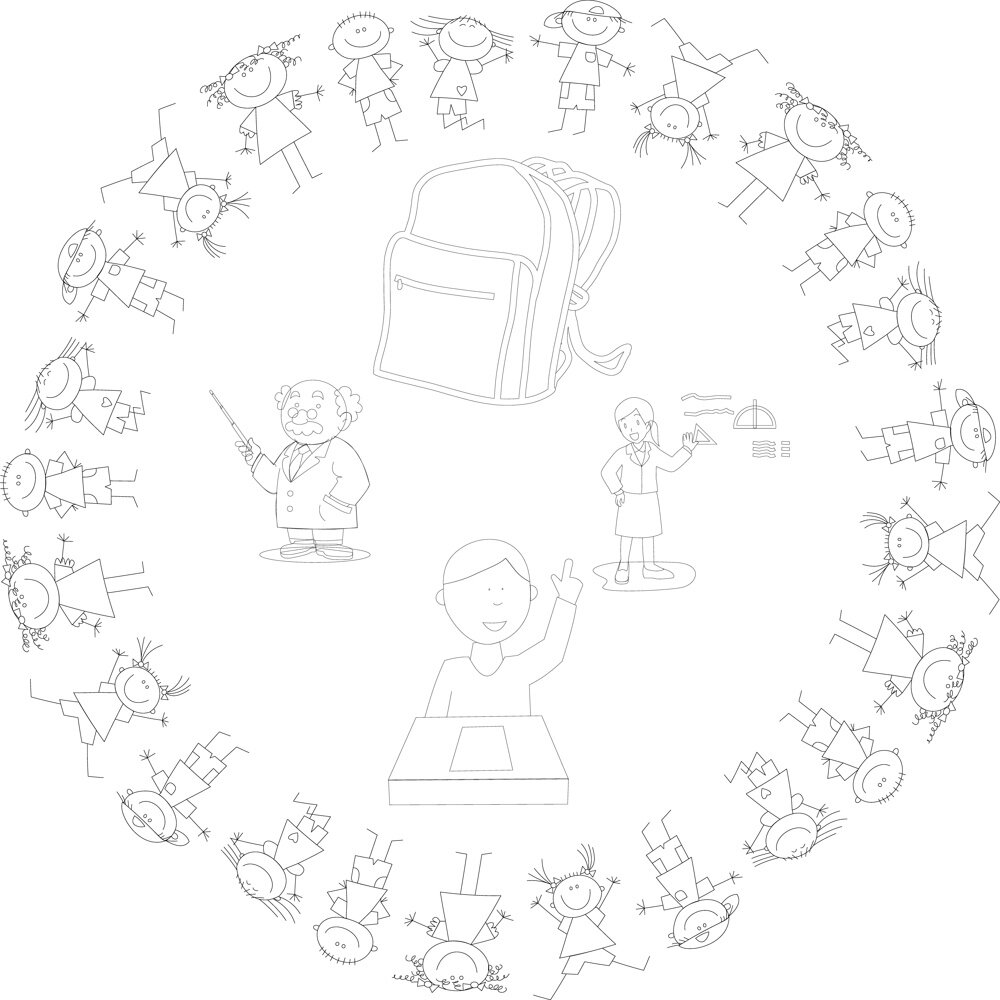 Intra απο ξύλο plywood 3mm-4mm πάχος - Διακόσμηση τοίχου σχολείου Δίασταση 30x30 cm Intraeaxys-r1z265w1