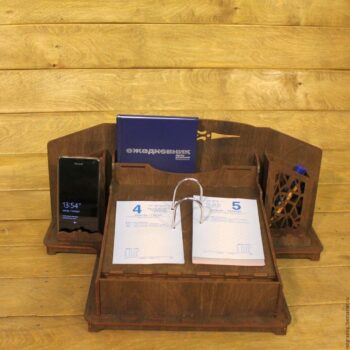 Intra απο ξύλο plywood 3mm-4mm πάχος - Ξύλινος οργανωτής επιφάνειας εργασίας Δίασταση 30x30 cm Intraeaxys-pok3m537 - Image 1