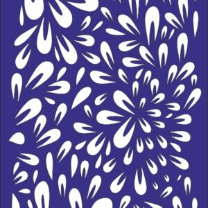 Intra απο ξύλο plywood 3mm-4mm πάχος - Διακόσμηση Floral μοτίβο διάνυσμα Δίασταση 30x30 cm Intraeaxys-voq22g5o