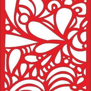 Intra απο ξύλο plywood 3mm-4mm πάχος - Εξωτερική οθόνη μοτίβο διάνυσμα Δίασταση 30x30 cm Intraeaxys-r1z224m1