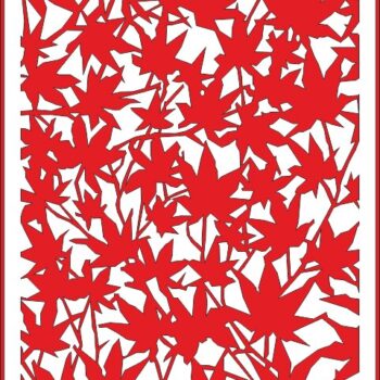 Intra απο ξύλο plywood 3mm-4mm πάχος - Διάνυσμα μοτίβο πίνακα οθόνης Δίασταση 30x30 cm Intraeaxys-51rrr9r1 - Image 1