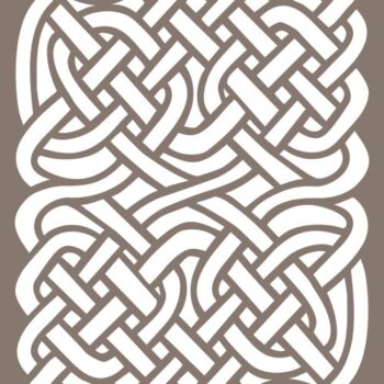 Intra απο ξύλο plywood 3mm-4mm πάχος - Μοτίβο Celtic Knots Δίασταση 30x30 cm Intraeaxys-078yy3no - Image 1