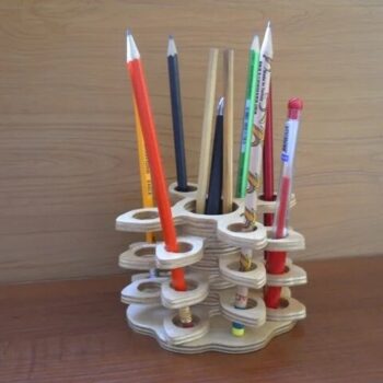 Intra απο ξύλο plywood 3mm-4mm πάχος - Μολυβοθήκη πολλαπλών στρώσεων Art Design Δίασταση 30x30 cm Intraeaxys-67wldx21 - Image 1