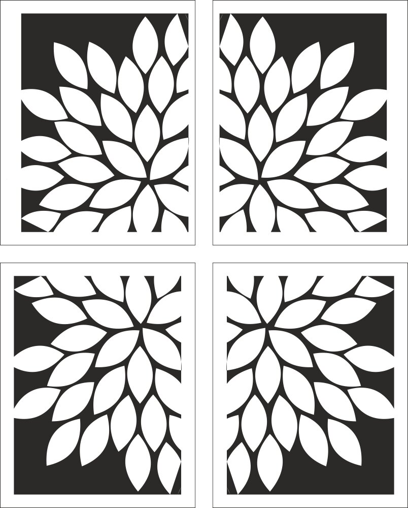 Intra απο ξύλο plywood 3mm-4mm πάχος - Φανταχτερό floral μοτίβο διάνυσμα Δίασταση 30x30 cm Intraeaxys-pok3mvd7