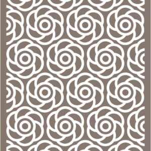 Intra απο ξύλο plywood 3mm-4mm πάχος - Κυκλικό αφηρημένο μοτίβο Δίασταση 30x30 cm Intraeaxys-m1d663x7