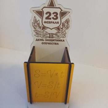 Intra απο ξύλο plywood 3mm-4mm πάχος - Επιτραπέζιο Μολυβοθήκη Πλέγμα Δοχείο στυλό Δίασταση 30x30 cm Intraeaxys-r7vmrkz7 - Image 1