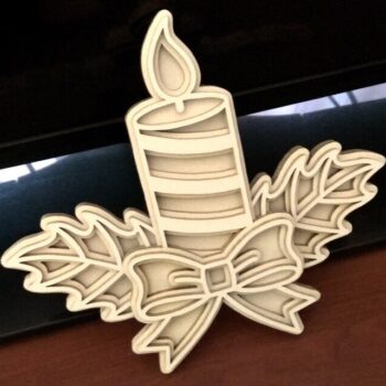 Intra απο ξύλο plywood 3mm-4mm πάχος - Κερί Πολυστρωματική Διακόσμηση Δίασταση 30x30 cm Intraeaxys-eo0qpd01 - Image 1