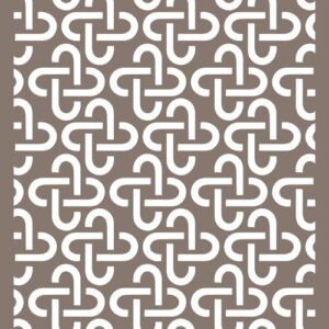 Intra απο ξύλο plywood 3mm-4mm πάχος - Μοντέρνο διάνυσμα μοτίβο οθόνης πίνακα CNC Δίασταση 30x30 cm Intraeaxys-lopqqyx7