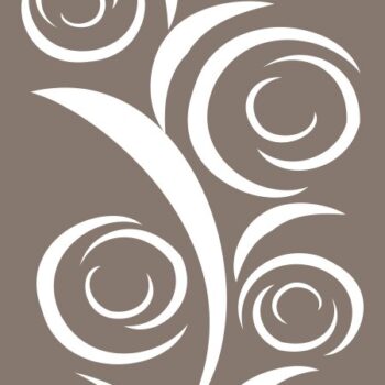 Intra απο ξύλο plywood 3mm-4mm πάχος - Αφηρημένο δέντρο διακοσμητικό διάνυσμα μοτίβο οθόνης Δίασταση 30x30 cm Intraeaxys-zo9yyr47 - Image 1