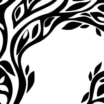 Intra απο ξύλο plywood 3mm-4mm πάχος - Αφηρημένο Floral σχέδιο Δίασταση 30x30 cm Intraeaxys-eoxllqjo - Image 1