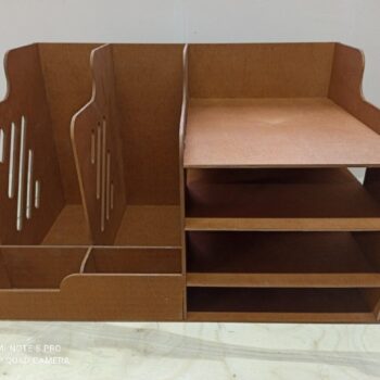 Intra απο ξύλο plywood 3mm-4mm πάχος - Workspace Organizer Desktop File Organizer Paper File Holder Δίασταση 30x30 cm Intraeaxys-51rrkpr1 - Image 3