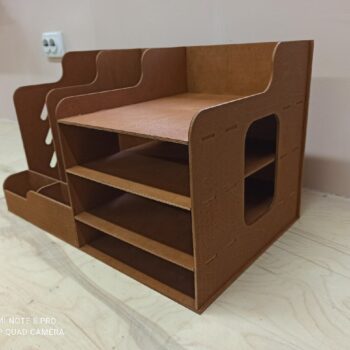 Intra απο ξύλο plywood 3mm-4mm πάχος - Workspace Organizer Desktop File Organizer Paper File Holder Δίασταση 30x30 cm Intraeaxys-51rrkpr1 - Image 4