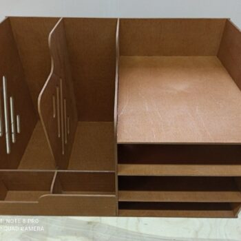 Intra απο ξύλο plywood 3mm-4mm πάχος - Workspace Organizer Desktop File Organizer Paper File Holder Δίασταση 30x30 cm Intraeaxys-51rrkpr1 - Image 5