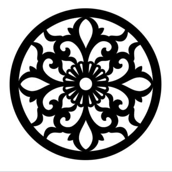 Intra απο ξύλο plywood 3mm-4mm πάχος - Κυκλική σχεδίαση Δίασταση 30x30 cm Intraeaxys-r1z2d221 - Image 1