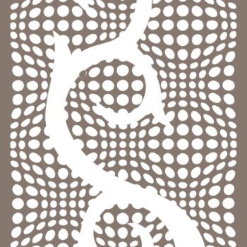 Intra απο ξύλο plywood 3mm-4mm πάχος - Διακοσμητικό πάνελ οθόνης απορρήτου Δίασταση 30x30 cm Intraeaxys-joedd4n1 - Image 1