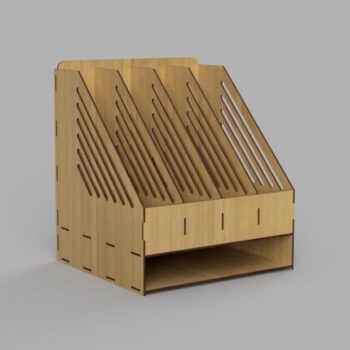 Intra απο ξύλο plywood 3mm-4mm πάχος - Οργάνωση αρχείων εγγράφων γραφείου Κάθετη βάση φακέλων Δίασταση 30x30 cm Intraeaxys-078y5lno - Image 1