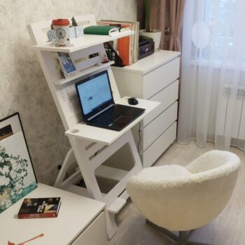 Intra απο ξύλο plywood 3mm-4mm πάχος - Πτυσσόμενο Γραφείο Υπολογιστών Γραφείο οικιακού γραφείου DWG Δίασταση 30x30 cm Intraeaxys-qommjeko - Image 3