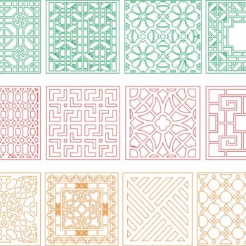 Intra απο ξύλο plywood 3mm-4mm πάχος - Αρχεία σχεδίασης διαιρέτη παραθύρων έτοιμα για εργασία cnc Δίασταση 30x30 cm Intraeaxys-d1l9ey1m - Image 1