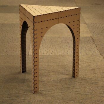 Intra απο ξύλο plywood 3mm-4mm πάχος - Αρχείο PDF Triangle Stool Δίασταση 30x30 cm Intraeaxys-p7ymrl67 - Image 1