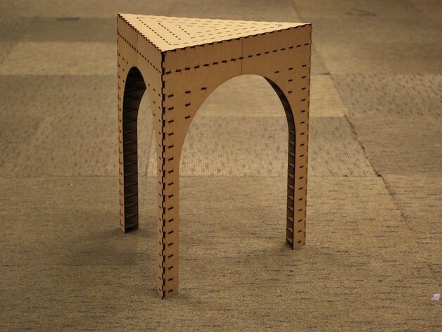 Intra απο ξύλο plywood 3mm-4mm πάχος - Αρχείο PDF Triangle Stool Δίασταση 30x30 cm Intraeaxys-p7ymrl67