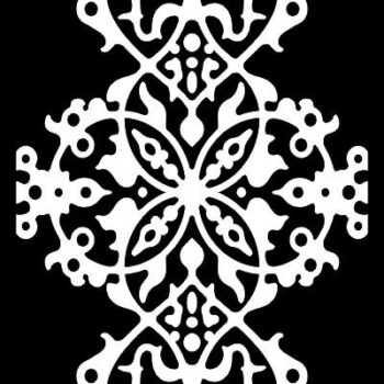 Intra απο ξύλο plywood 3mm-4mm πάχος - Χωρίς ραφή αραβουργικό μοτίβο δαμασκηνού Δίασταση 30x30 cm Intraeaxys-r7vngz1d - Image 1