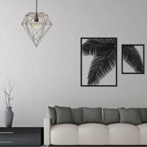 Intra απο ξύλο plywood 3mm-4mm πάχος - Διακόσμηση τοίχου με πάνελ φτέρης Δίασταση 30x30 cm Intraeaxys-m1d64xd7