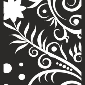 Intra απο ξύλο plywood 3mm-4mm πάχος - Διάνυσμα απρόσκοπτη λουλουδάτο μοτίβο Δίασταση 30x30 cm Intraeaxys-078yyzqo