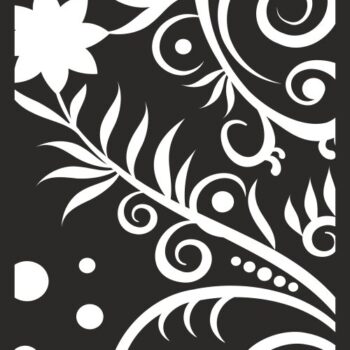 Intra απο ξύλο plywood 3mm-4mm πάχος - Διάνυσμα απρόσκοπτη λουλουδάτο μοτίβο Δίασταση 30x30 cm Intraeaxys-078yyzqo - Image 1